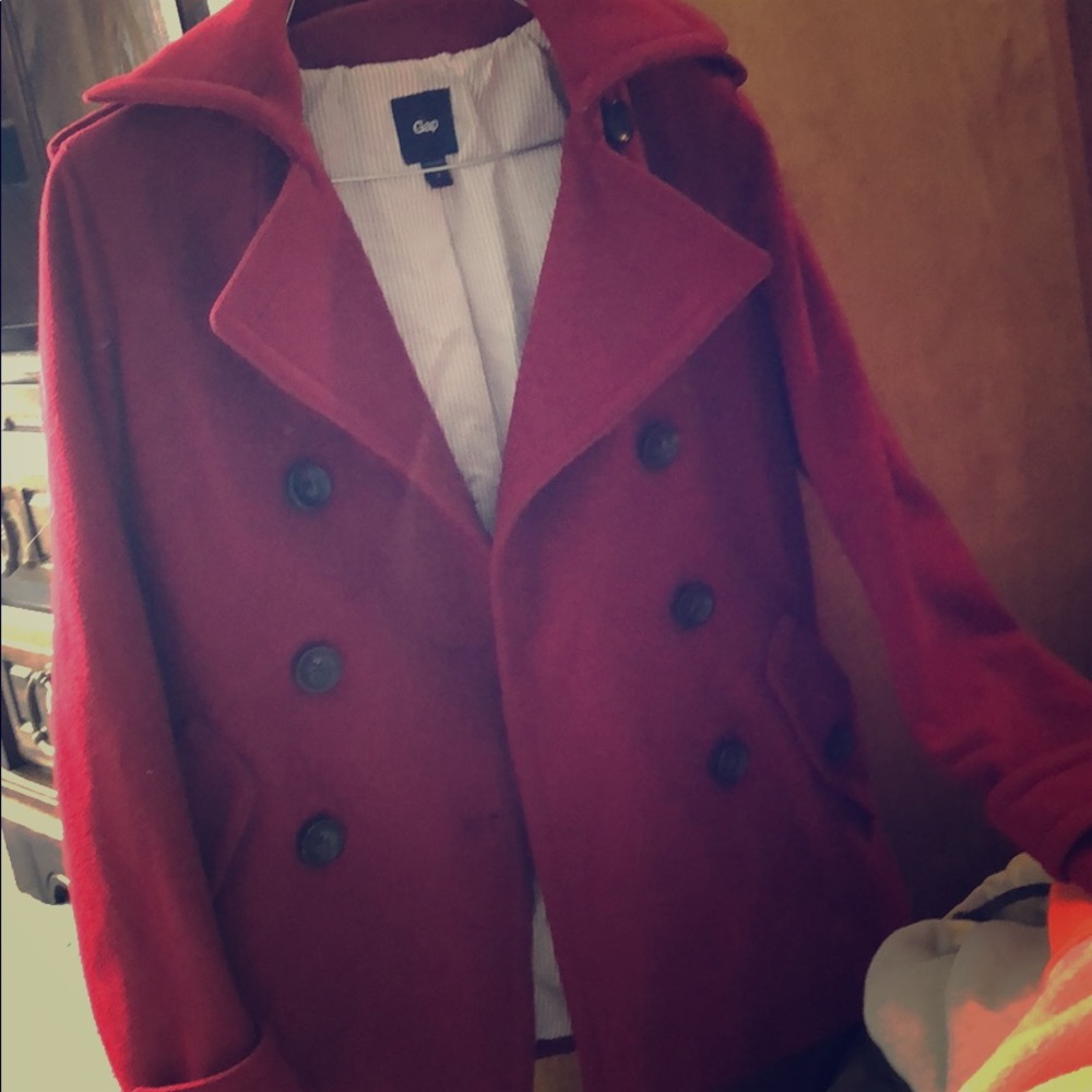 Red Gap pea coat